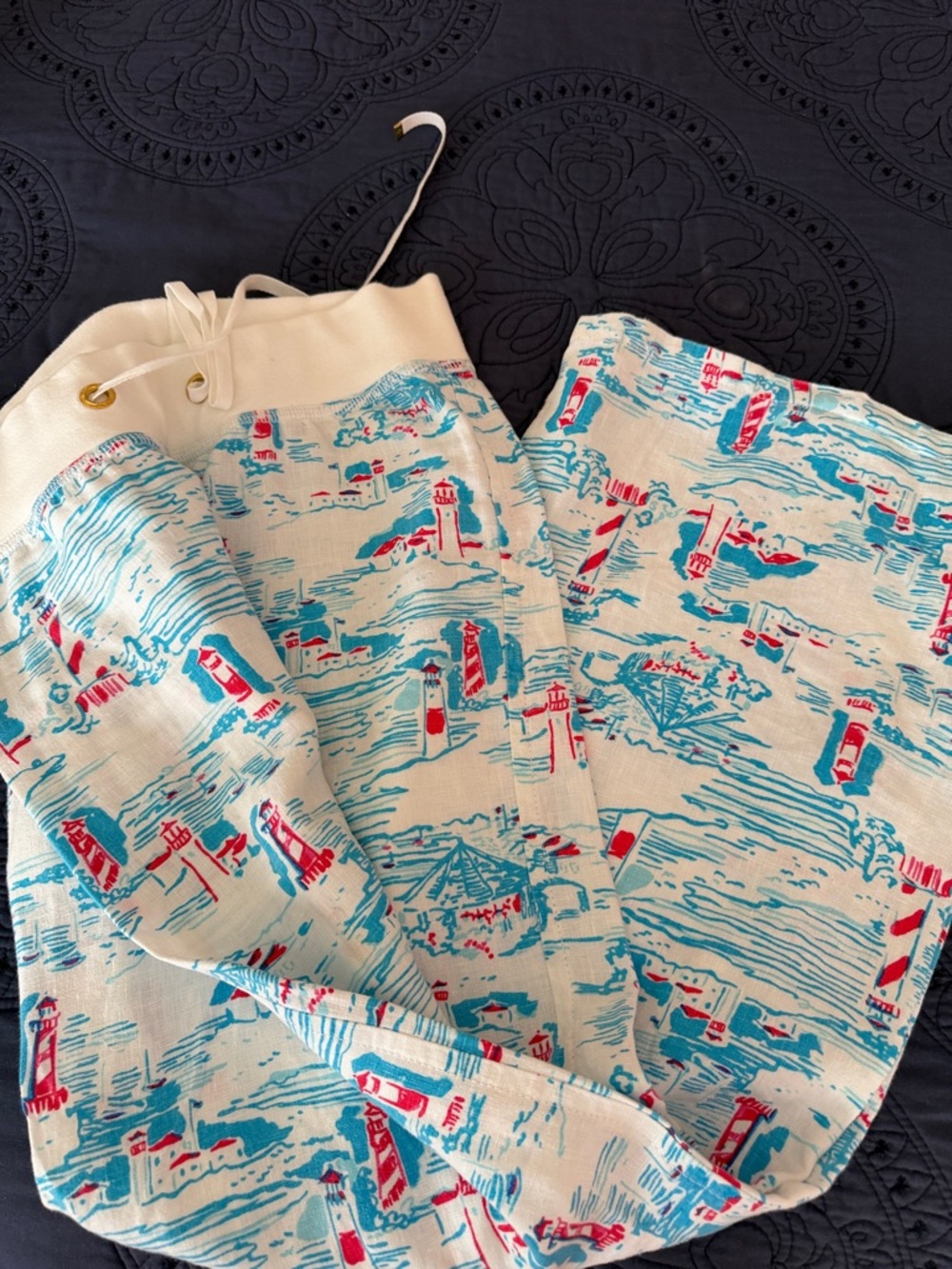 Lilly Pulitzer Beach Pants “Watch out” Coastal Print